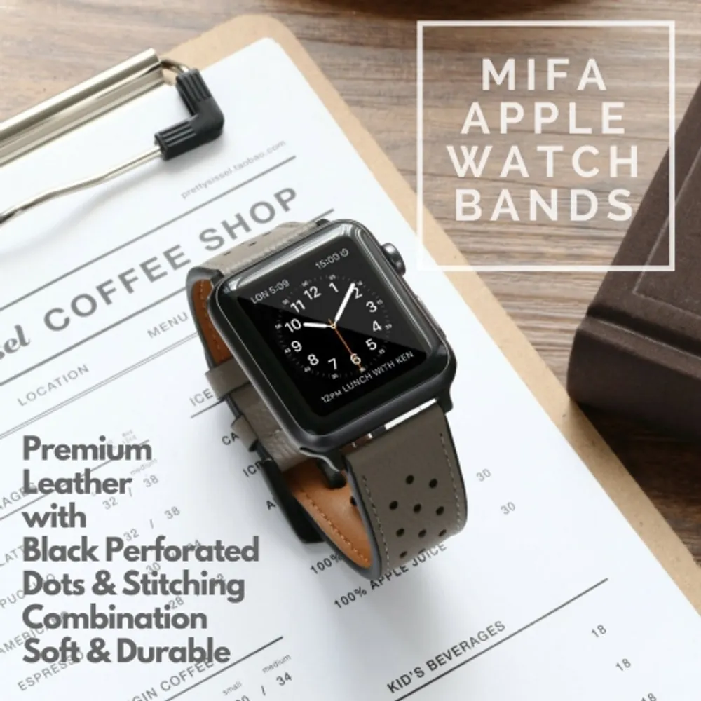 MODERN IDEAS Mifa Leather Watch band compatible with Apple 40mm