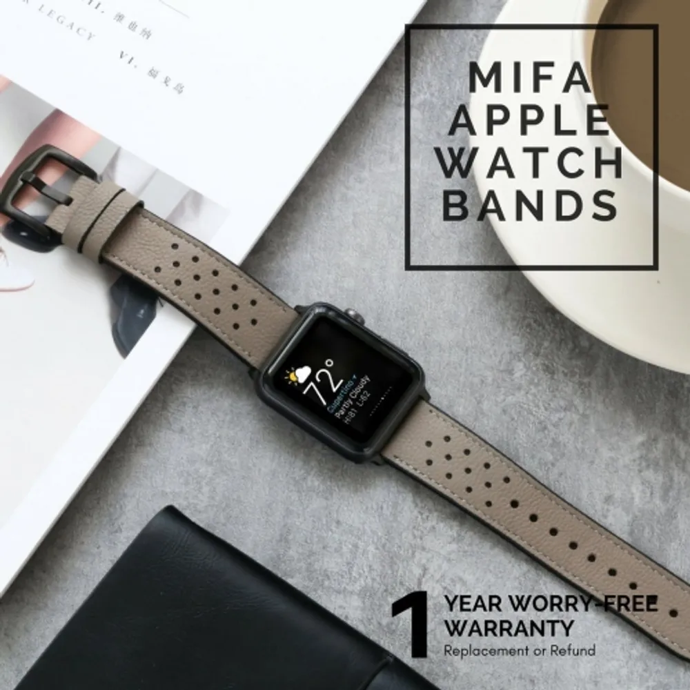 MODERN IDEAS Mifa Leather Watch band compatible with Apple 40mm