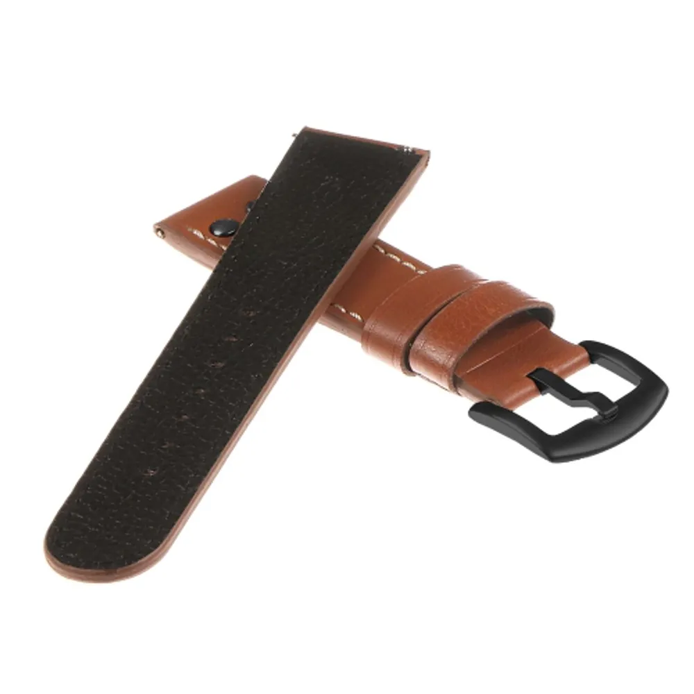 DASSARI Leather Pilot Watch Band Strap for Garmin Vivomove HR