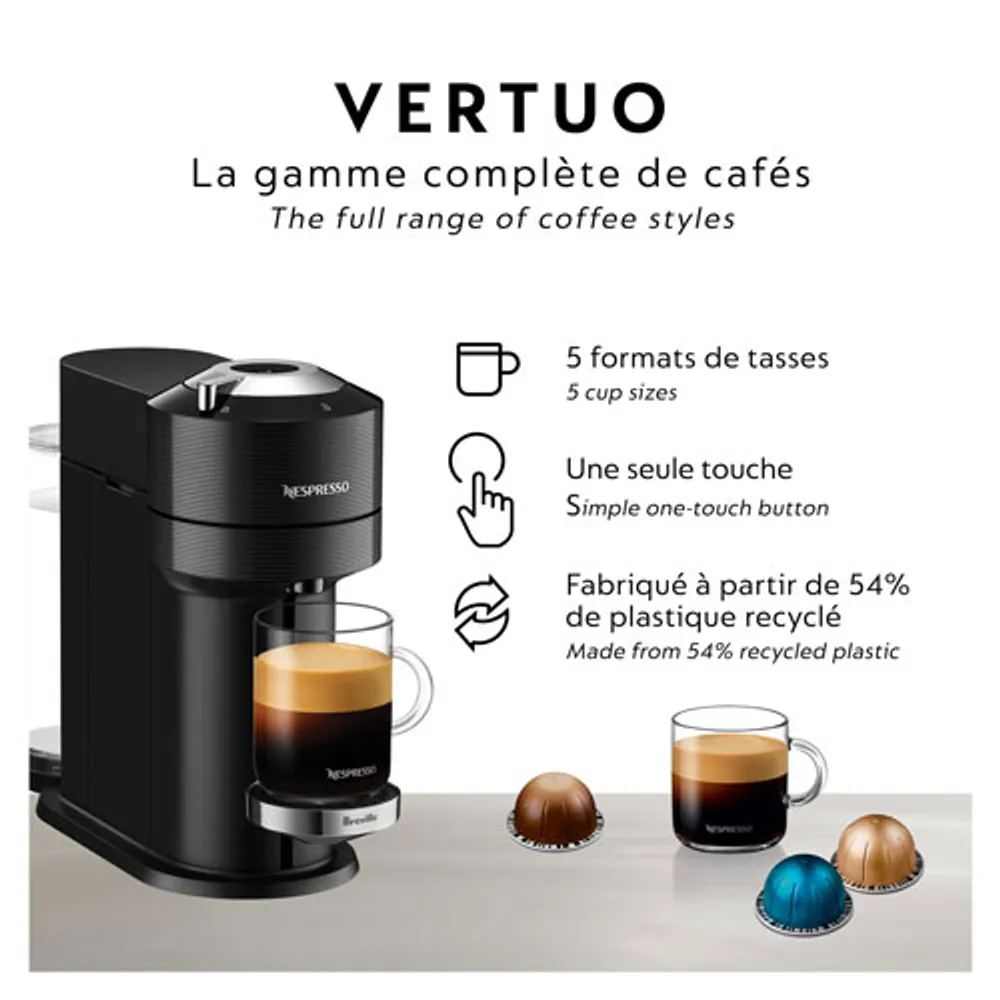 Nespresso Vertuo Next Premium Coffee & Espresso Machine by Breville