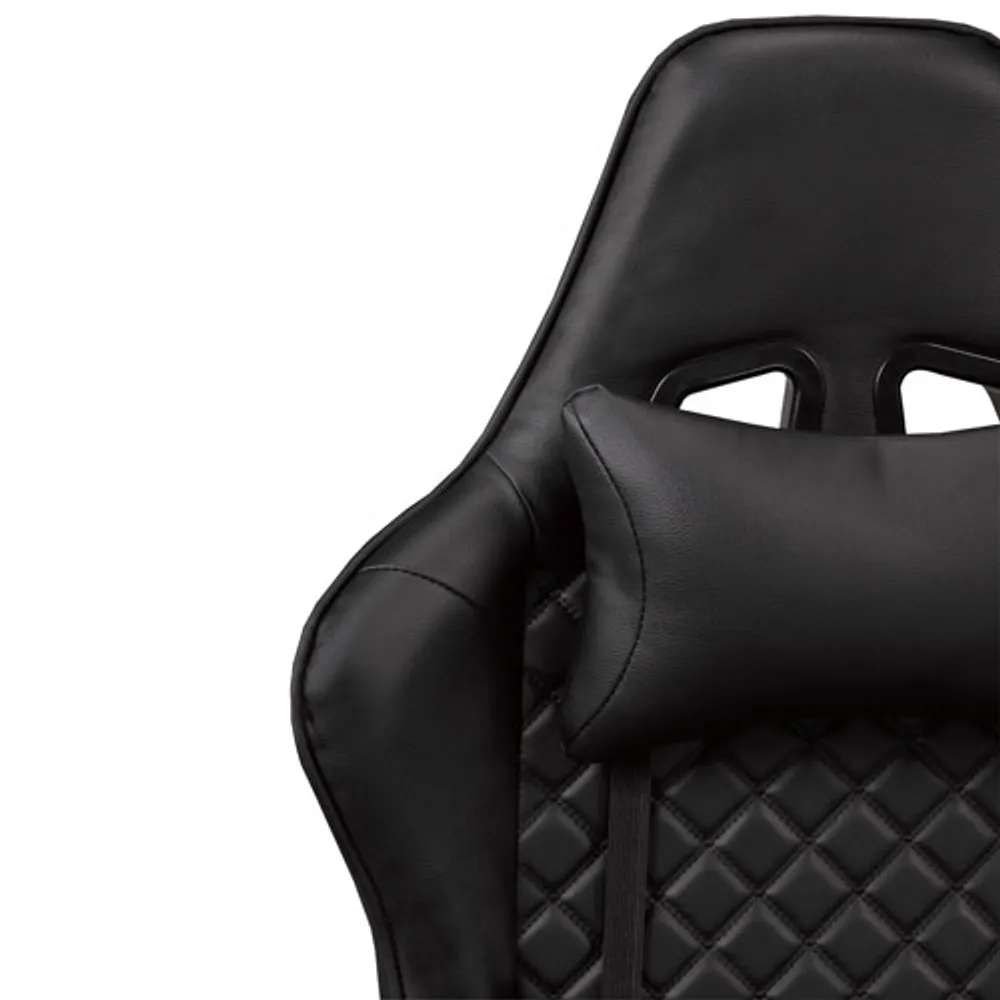 Brassex Atticus Ergonomic Faux Leather Gaming Chair Black