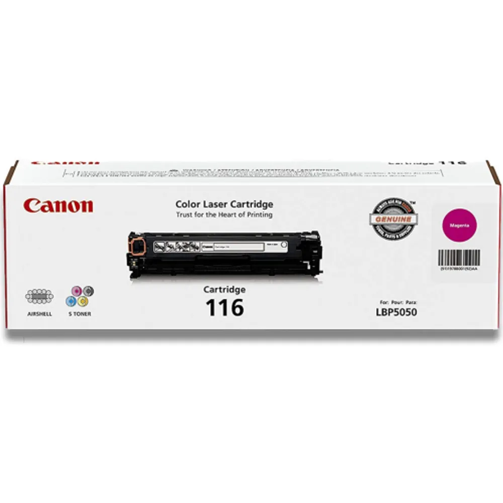 Canon Cartridge 116 Magenta 1978B001AA Genuine Toner ; For