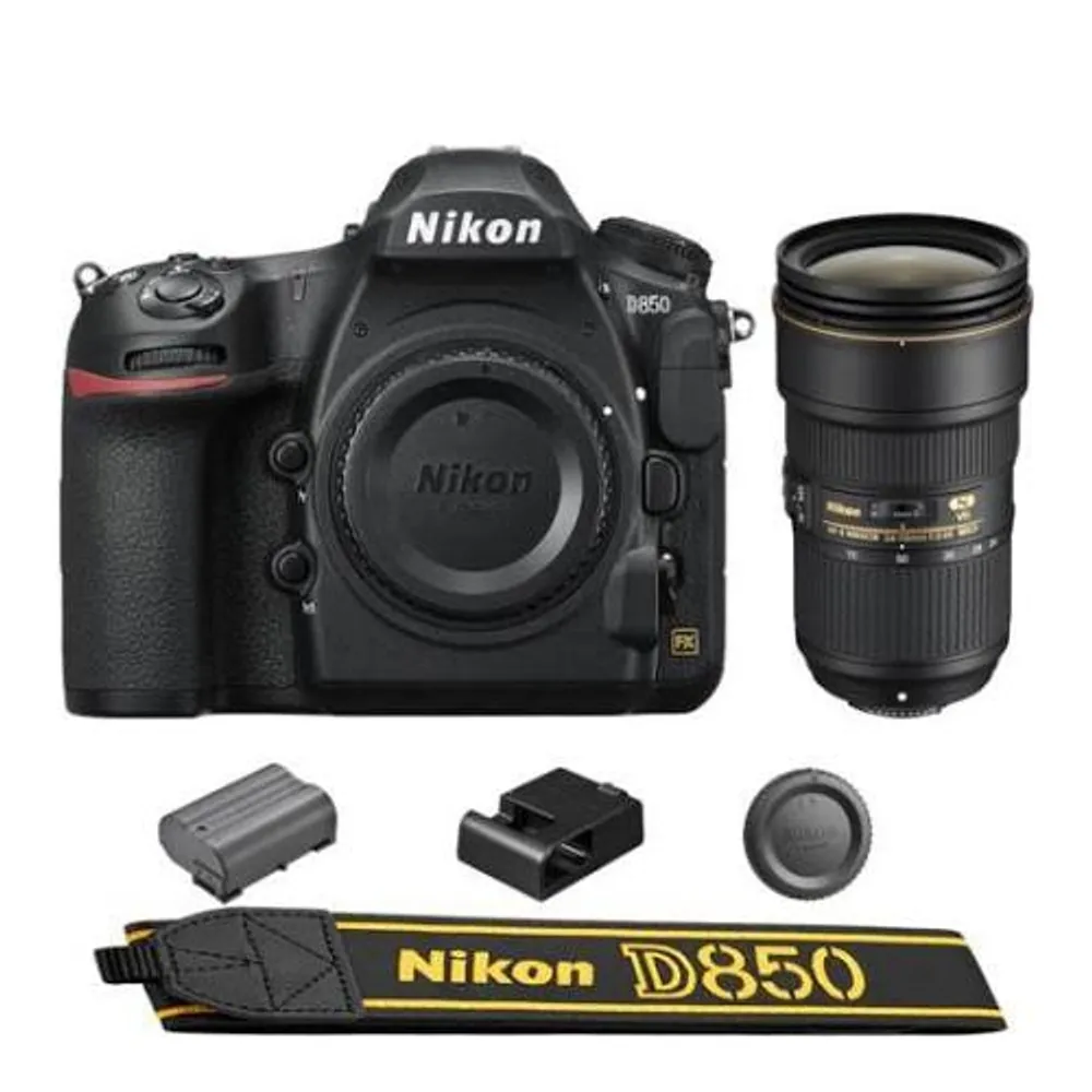 Nikon D850 DSLR Camera + AF-S NIKKOR 24-70mm f/2.8E ED VR Lens