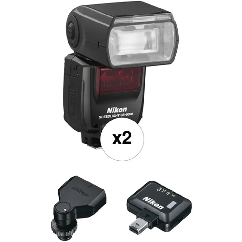 Nikon SB-5000 AF Speedlight Two Flash Wireless Kit - US Version w