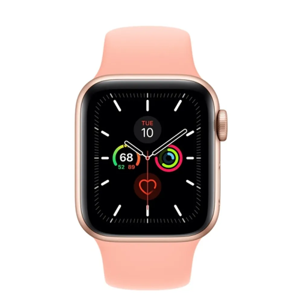 Apple Watch Series 5 (GPS) 40mm Gold Aluminum with Grapefruit