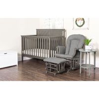 Forever Eclectic Hampton Flat Top 4-in-1 Convertible Crib - Dapper Grey ...