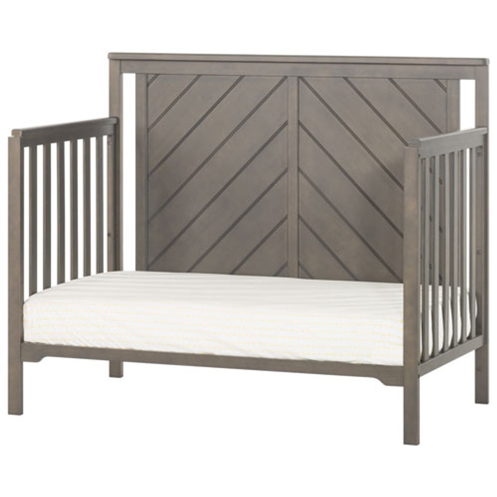 Forever Eclectic Hampton Flat Top 4in1 Convertible Crib Dapper Grey