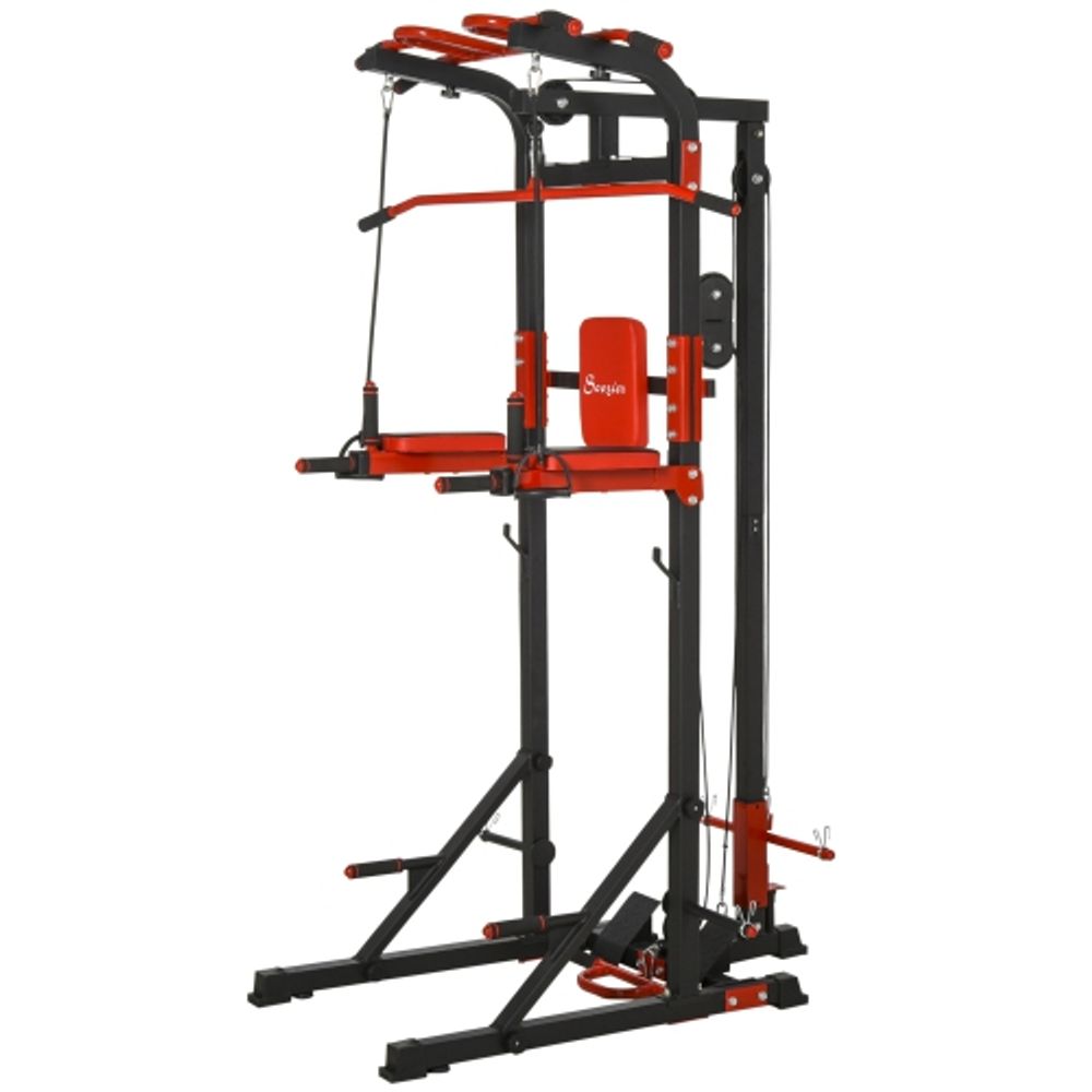 Soozier Pull Up Bar Station Power Tower for Home Gym Traning