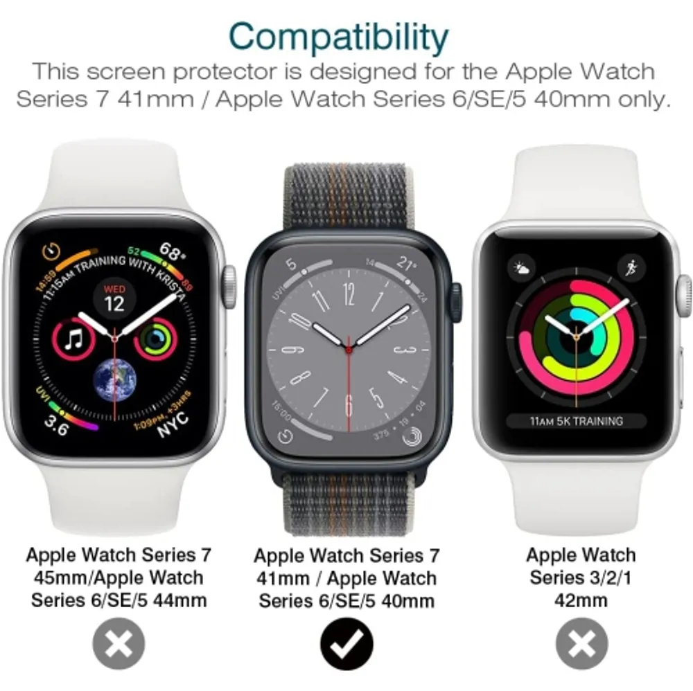 HLD LK 6 Pack Screen Protector for Apple Watch Series SE 6 5 4 SE
