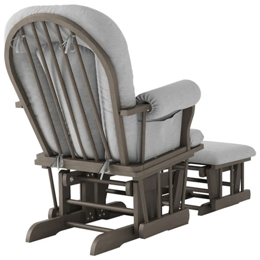 Grey glider and ottoman set discount