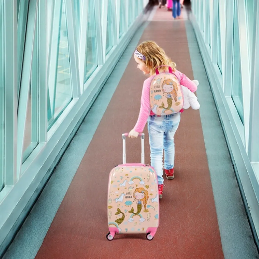 Kid rolling deals luggage backpack