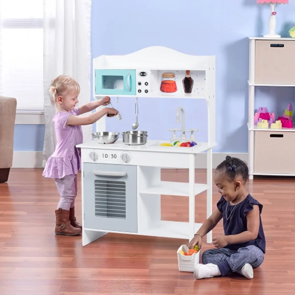 Kids kitchen cooking best sale set