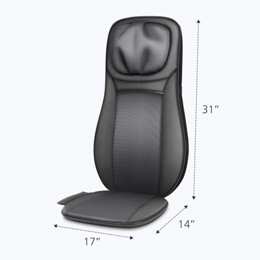 Gymax shiatsu neck & back massage cushion air compression heated massager chair seat discount