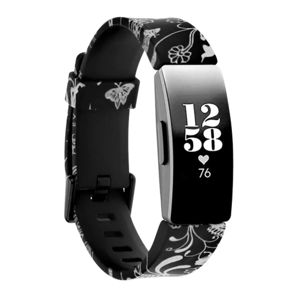 StrapsCo Print Silicone Rubber Watch Band Strap for Fitbit Inspire