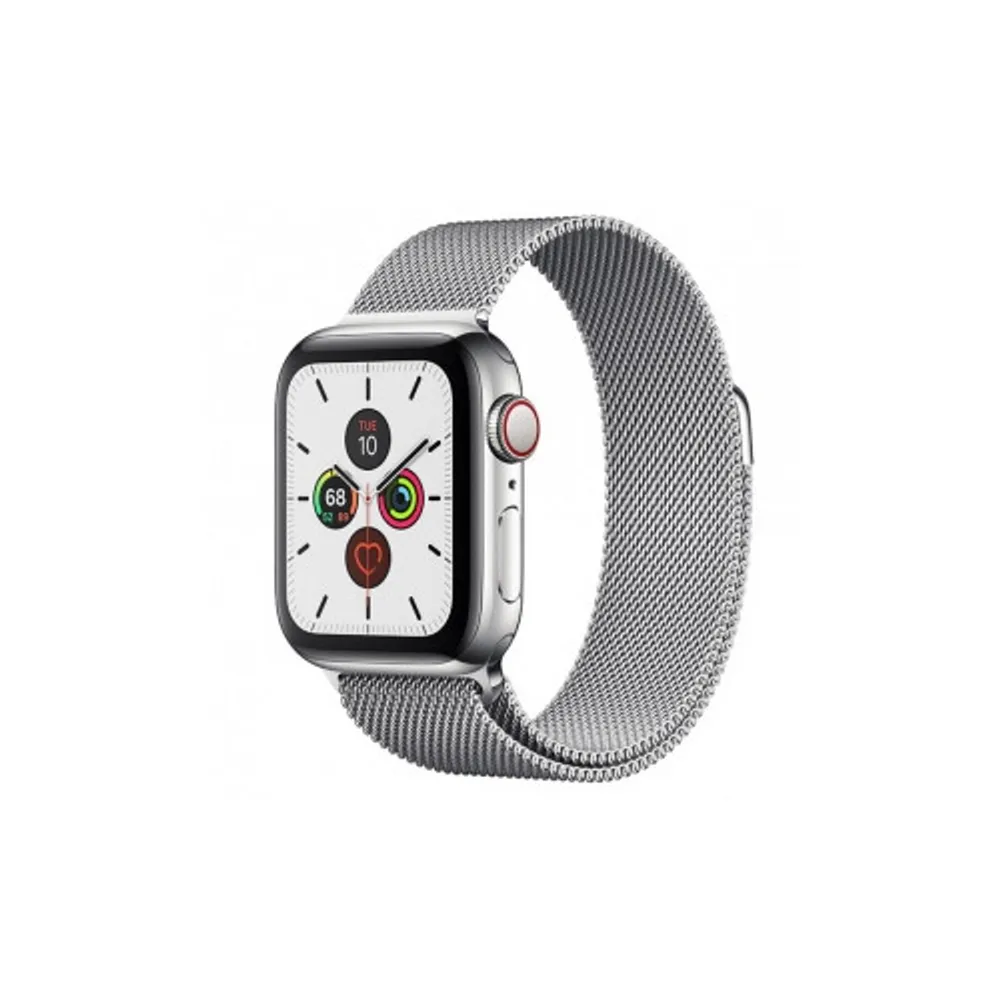 Apple Watch Series 5, 44mm, GPS + Cellular, Stainless Steel Case