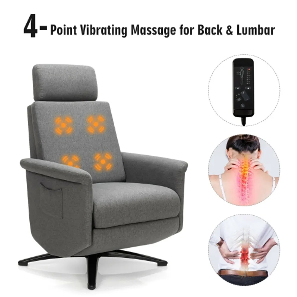 Gymax massage recliner chair store