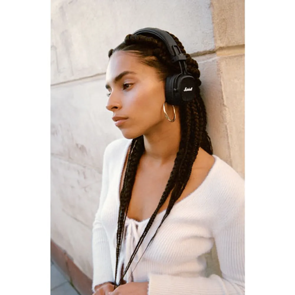 Marshall Major IV On-Ear Bluetooth Headphones - Black | Bramalea 