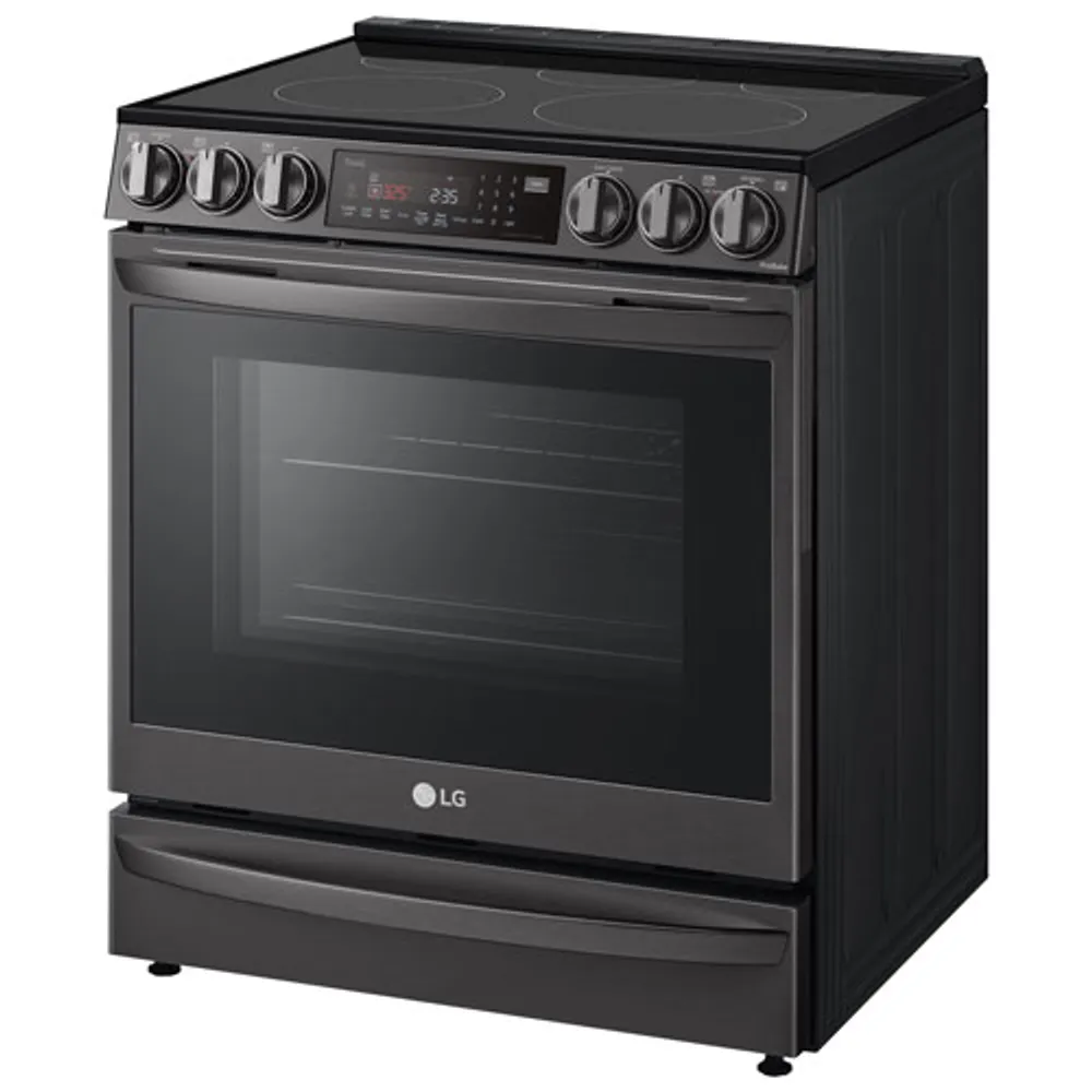 LG 30" 6.3 Cu. Ft. True Convection 5Element SlideIn Electric Air Fry Range (LSEL6337D) Black