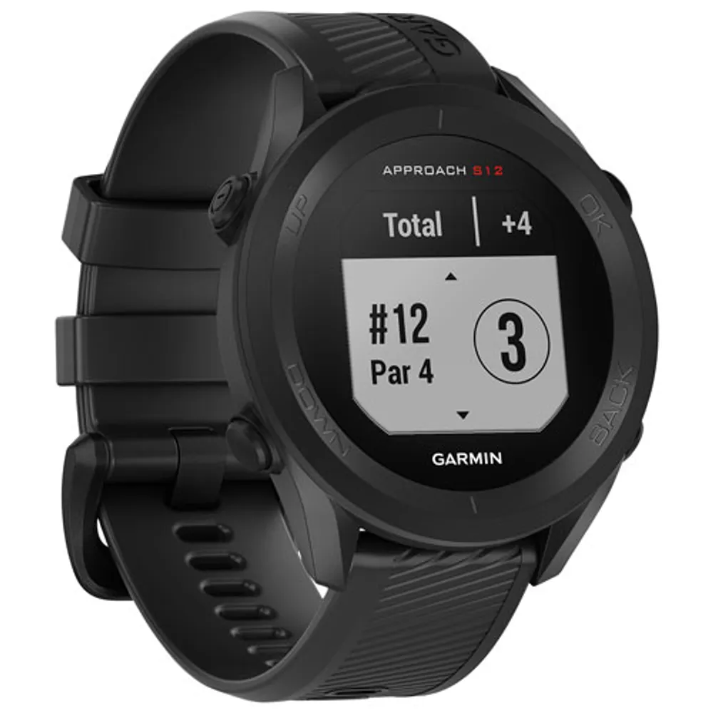 Garmin Approach S12 43.7mm Golf GPS Watch - Black | Galeries de la