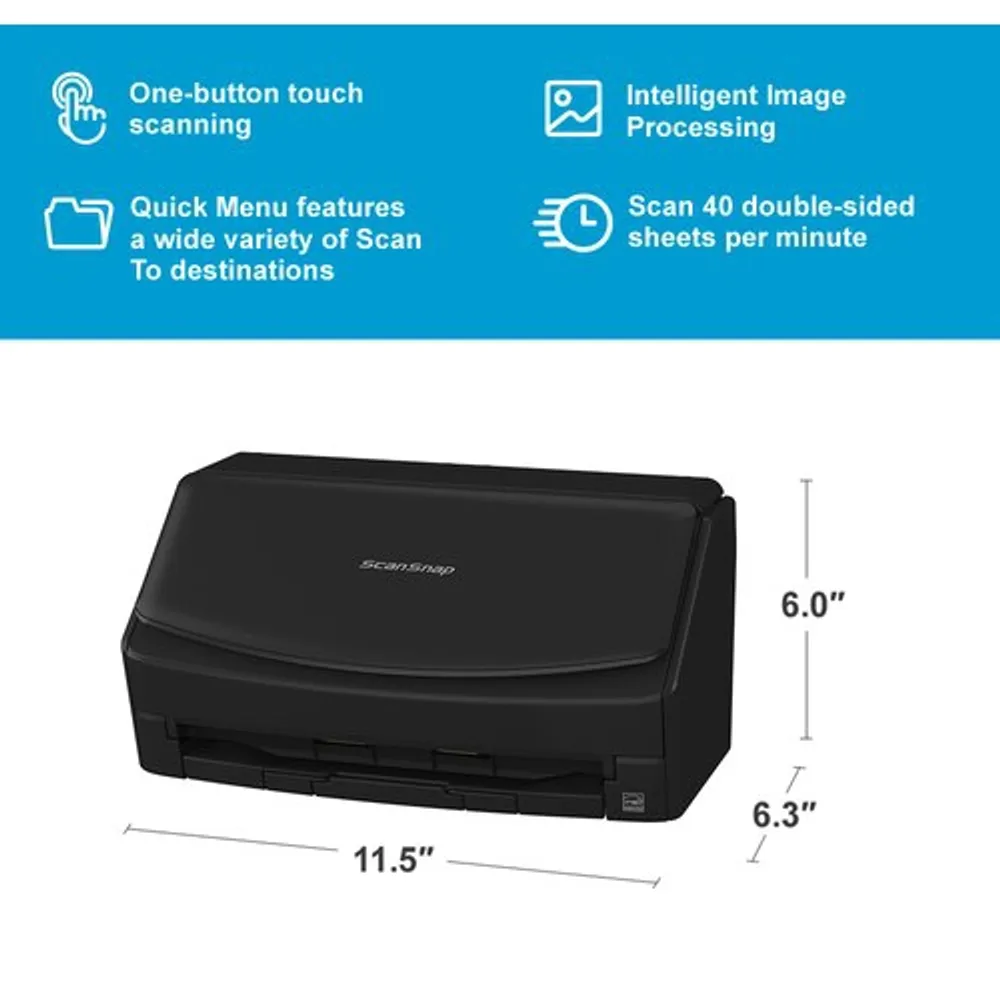 Fujitsu Scansnap Color Duplex Scanner - Black(PA03820-B235