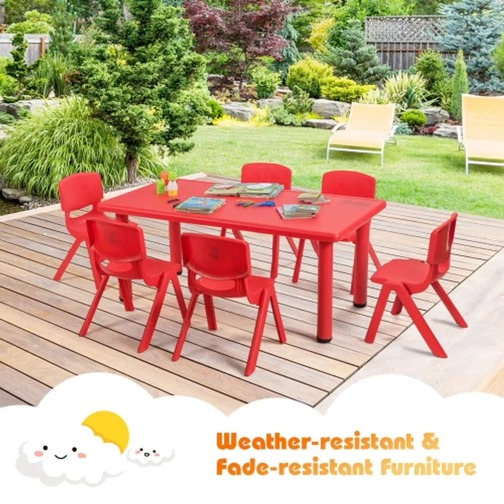 Kids plastic table deals and chairs