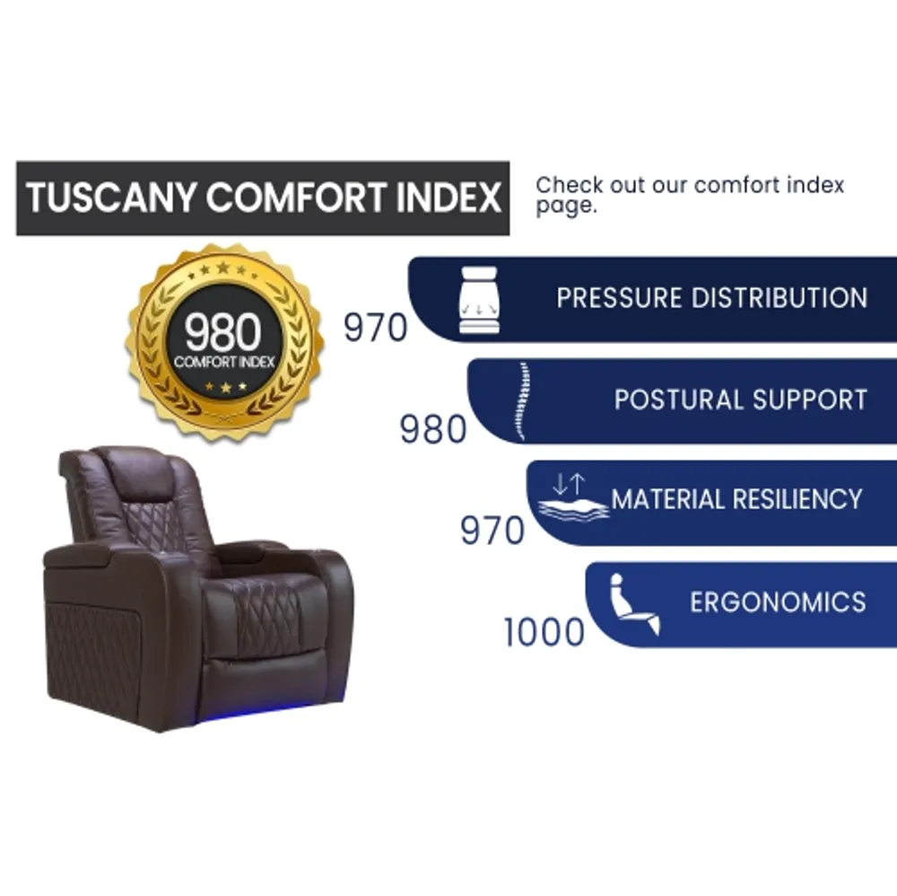 Valencia Tuscany Home Theater Seating Premium Top Grain Italian