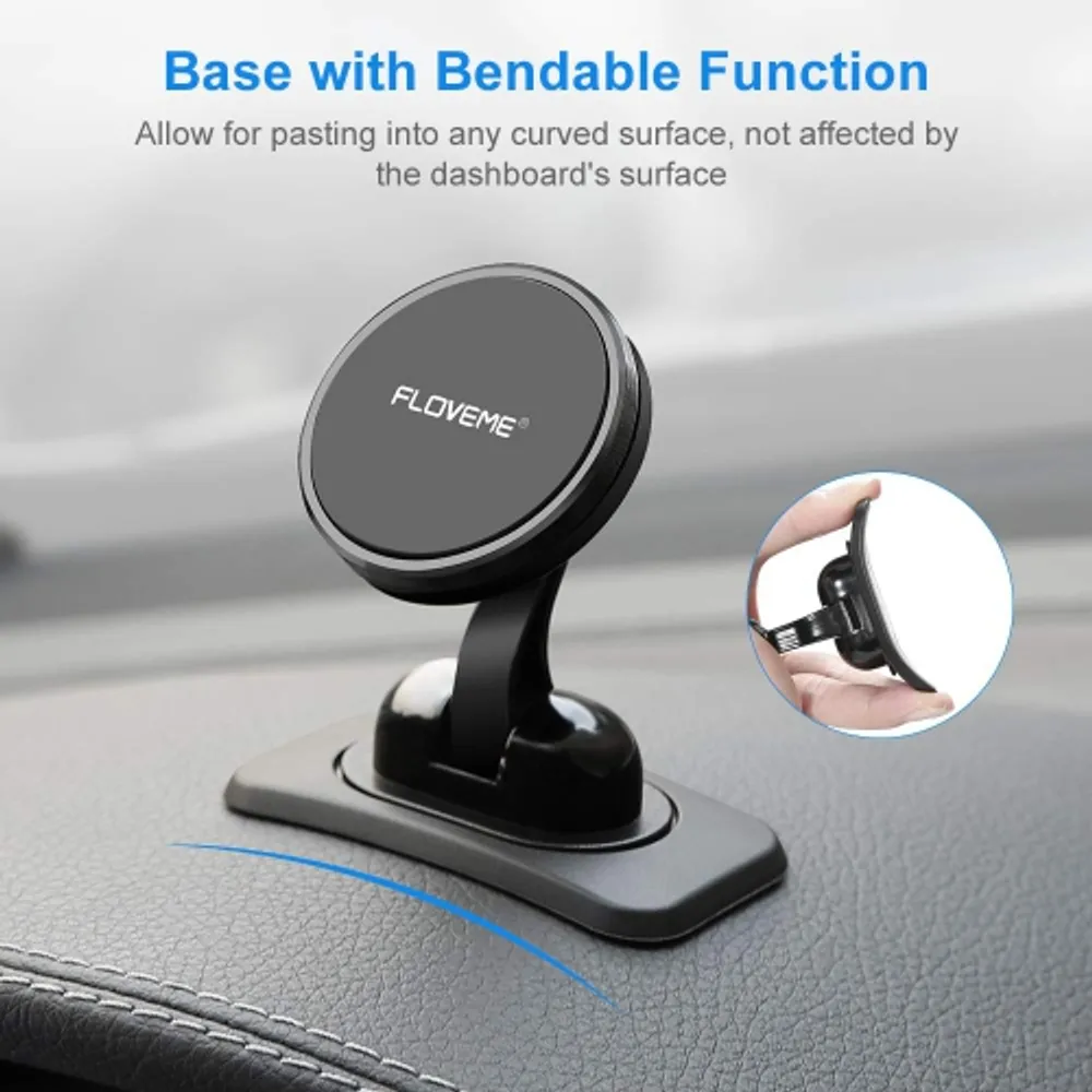 Magnetic cell top phone holder