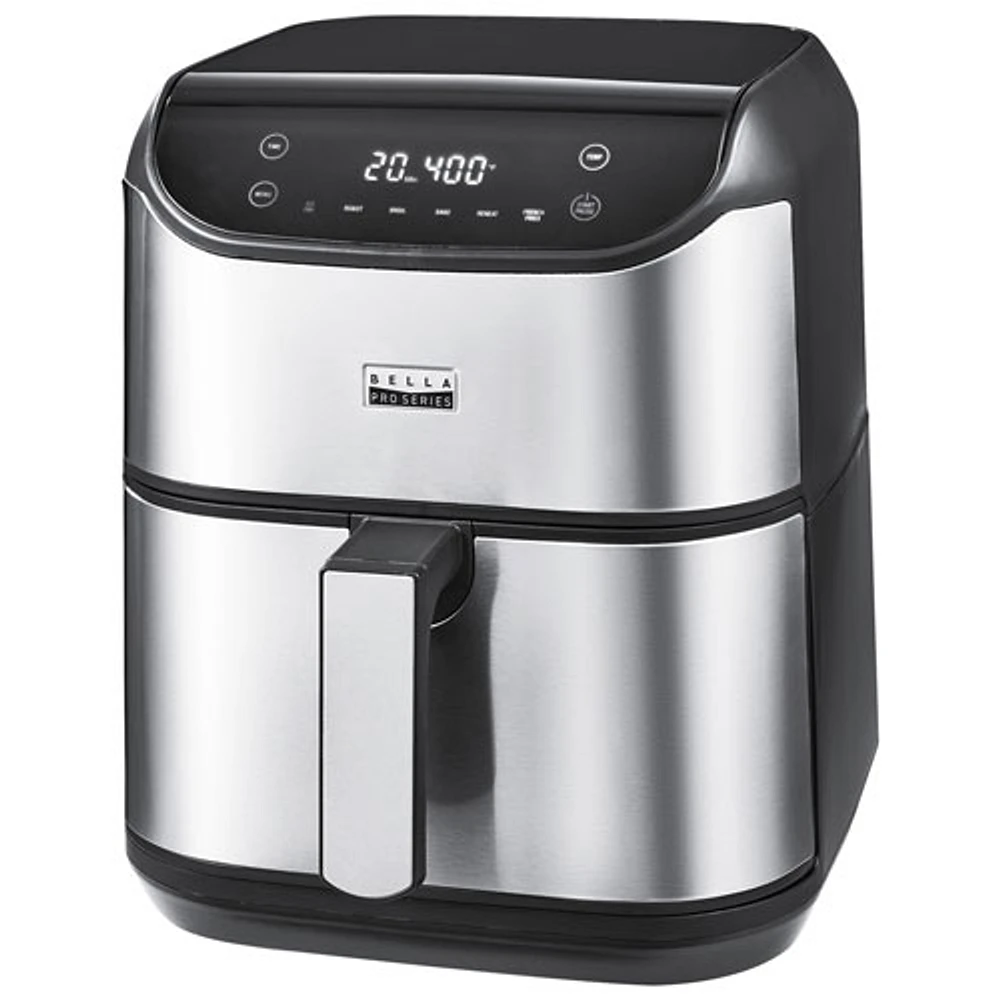 Bella pro series 5.3 qt touchscreen air convection deals fryer