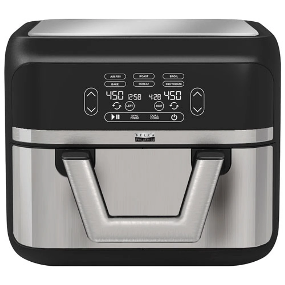Bella Pro Flex Dual Zone Touchscreen Air Fryer 8.5L 9QT