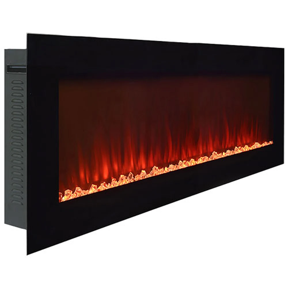Paramount 50" Electric WallMounted Fireplace 5000 BTU Black