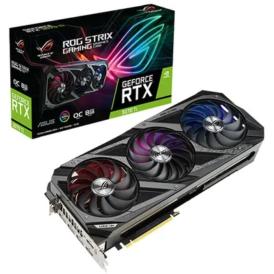 ASUS ROG Strix NVIDIA GeForce RTX 3070 Ti OC 8GB GDDR6X Video Card