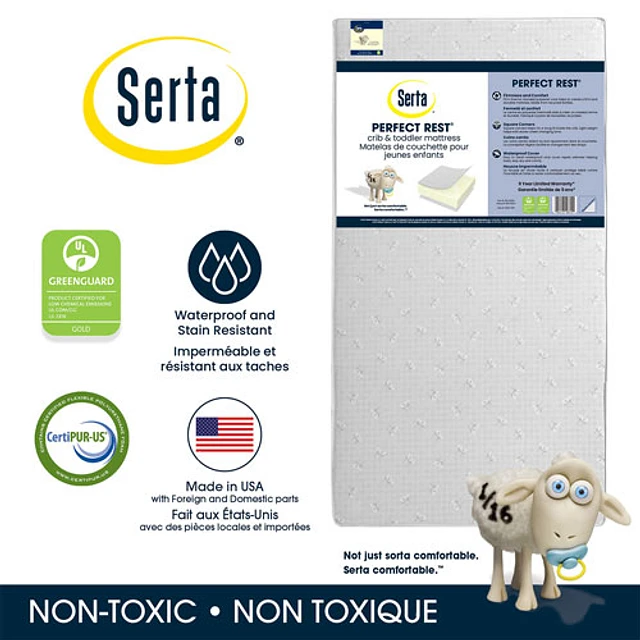 Delta Children Serta Perfect Rest Crib Toddler Mattress