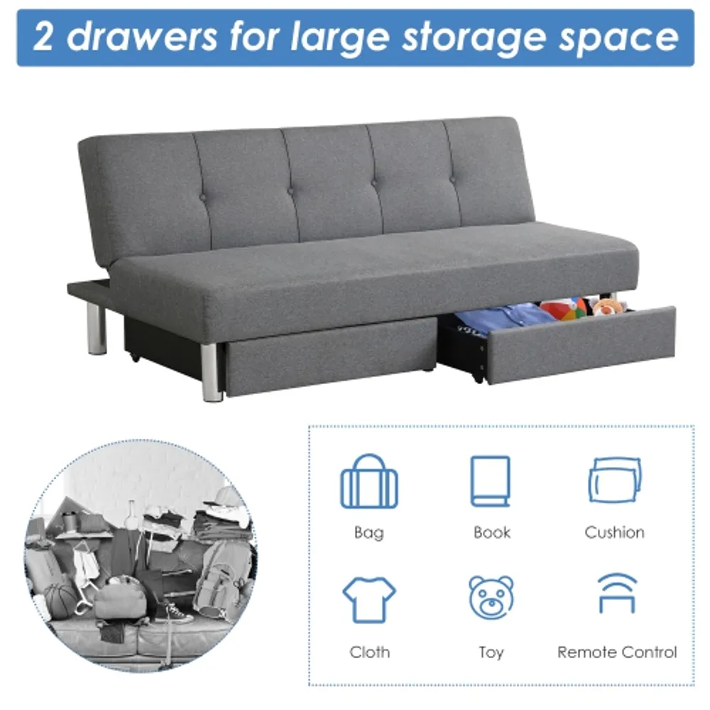 Convertible on sale futon sofa