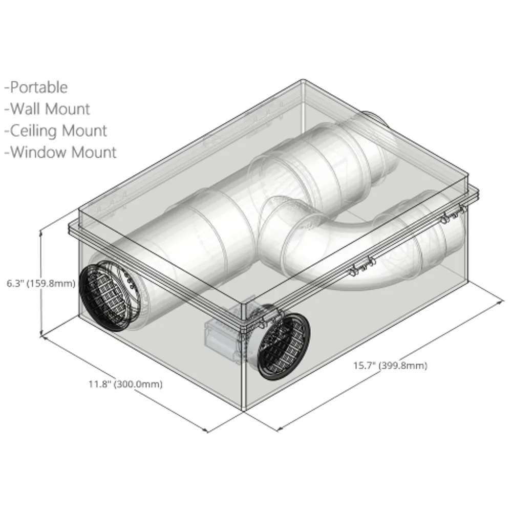 Hepa store air exchanger