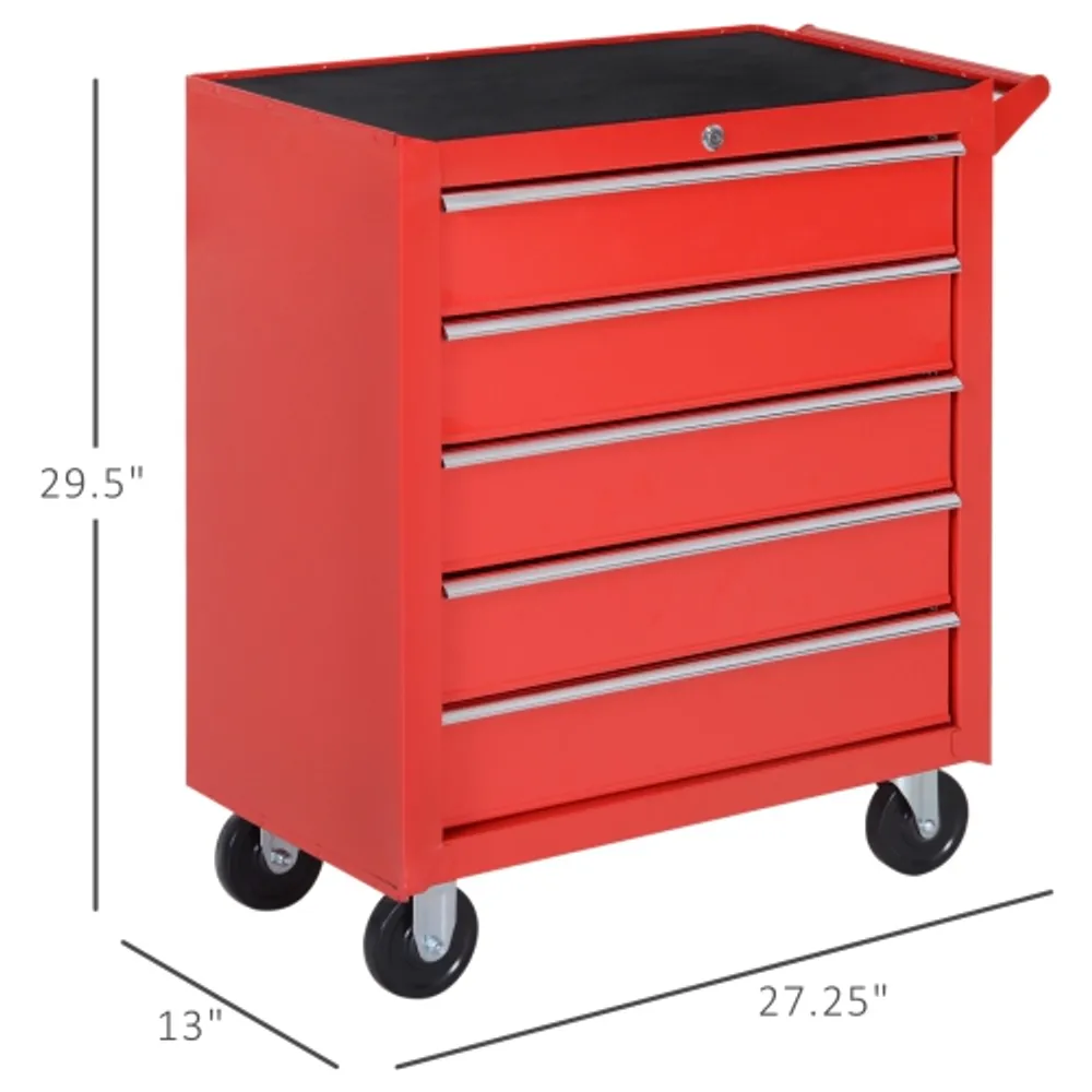 Red tool cart store