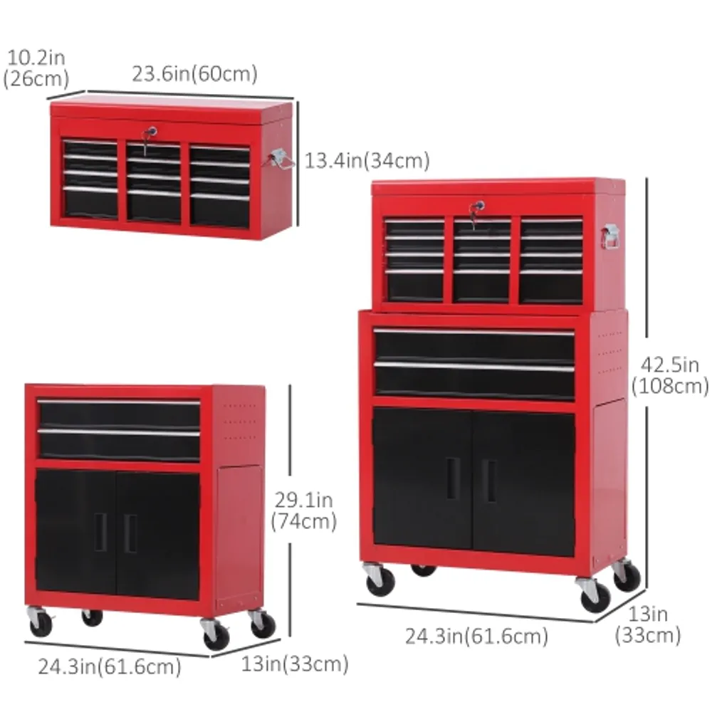 Large store rolling toolbox