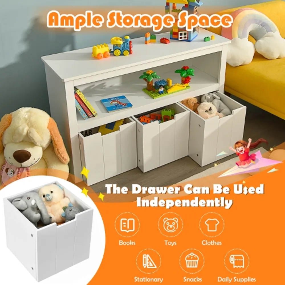 Toy storage cube unit store