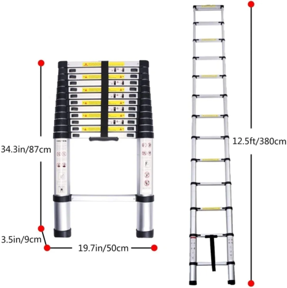12.5 ft store telescopic ladder