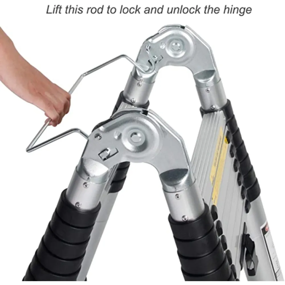Worhan double outlet telescopic ladder