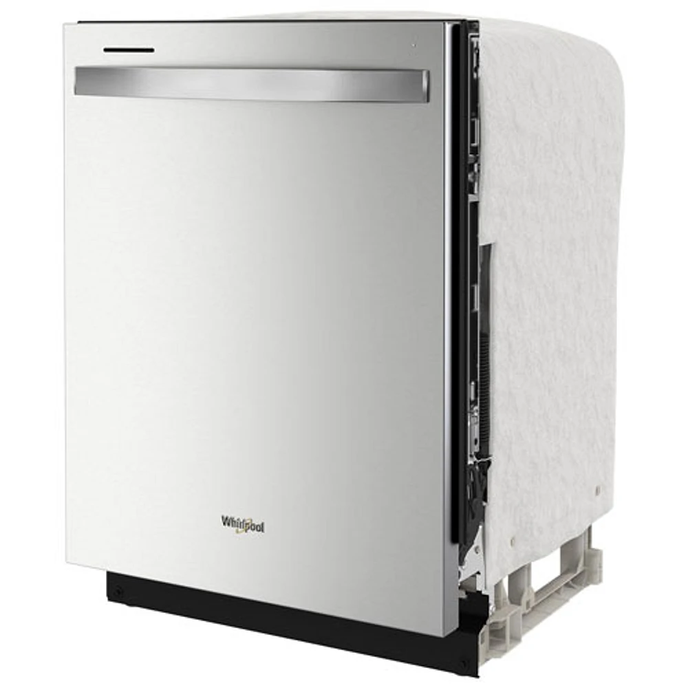 White whirlpool dishwasher with deals stainless steel tub