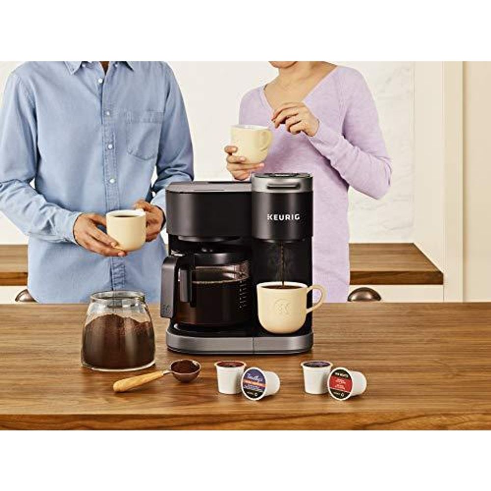 Livingbasics 2 in 1 online single serve coffee maker