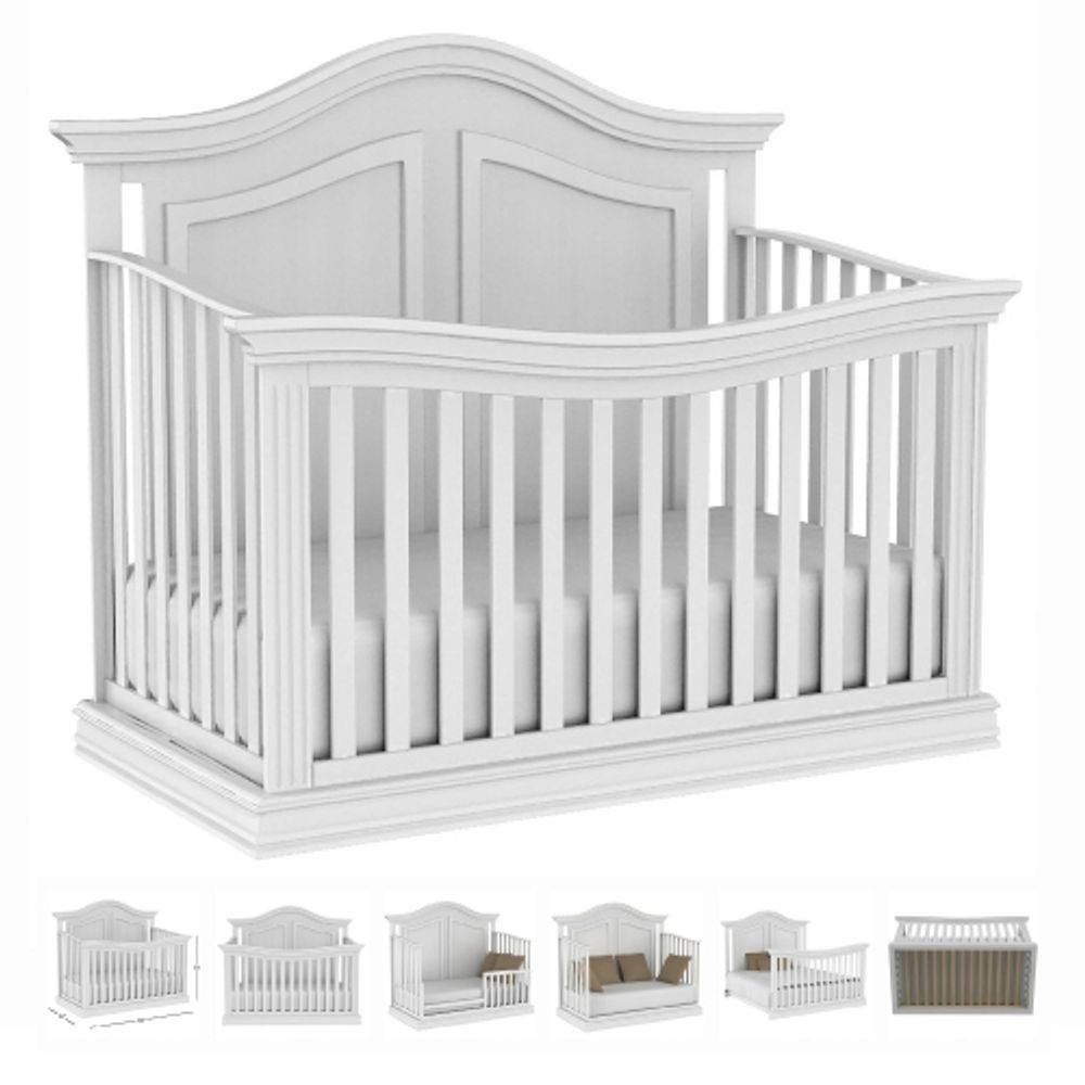 BEBELELO CANADA Verona 4 in 1 Baby Crib and Bed Made in Canada