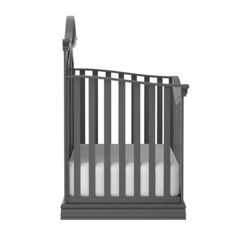 BEBELELO CANADA Verona 4 in 1 Baby Crib and Bed Charcoal