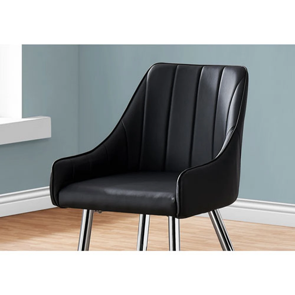 Faux leather dining chairs canada deals