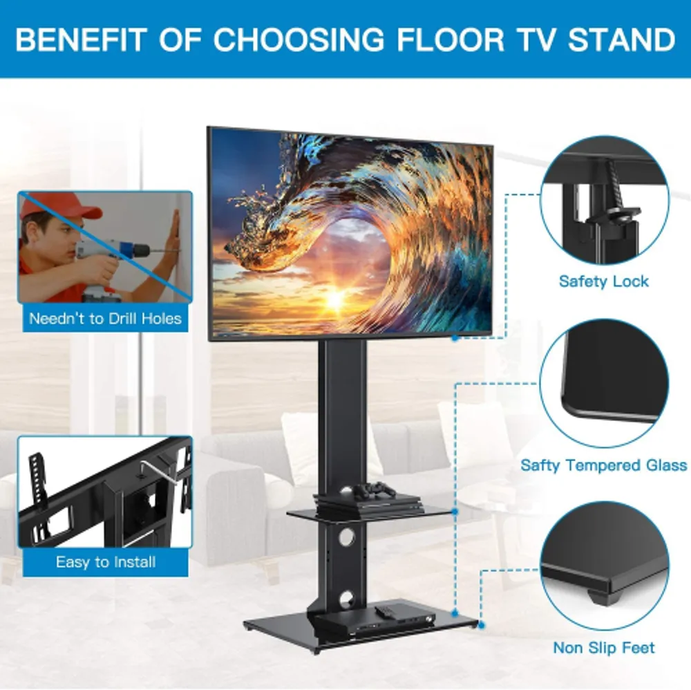 Perlesmith swivel sale universal tv stand