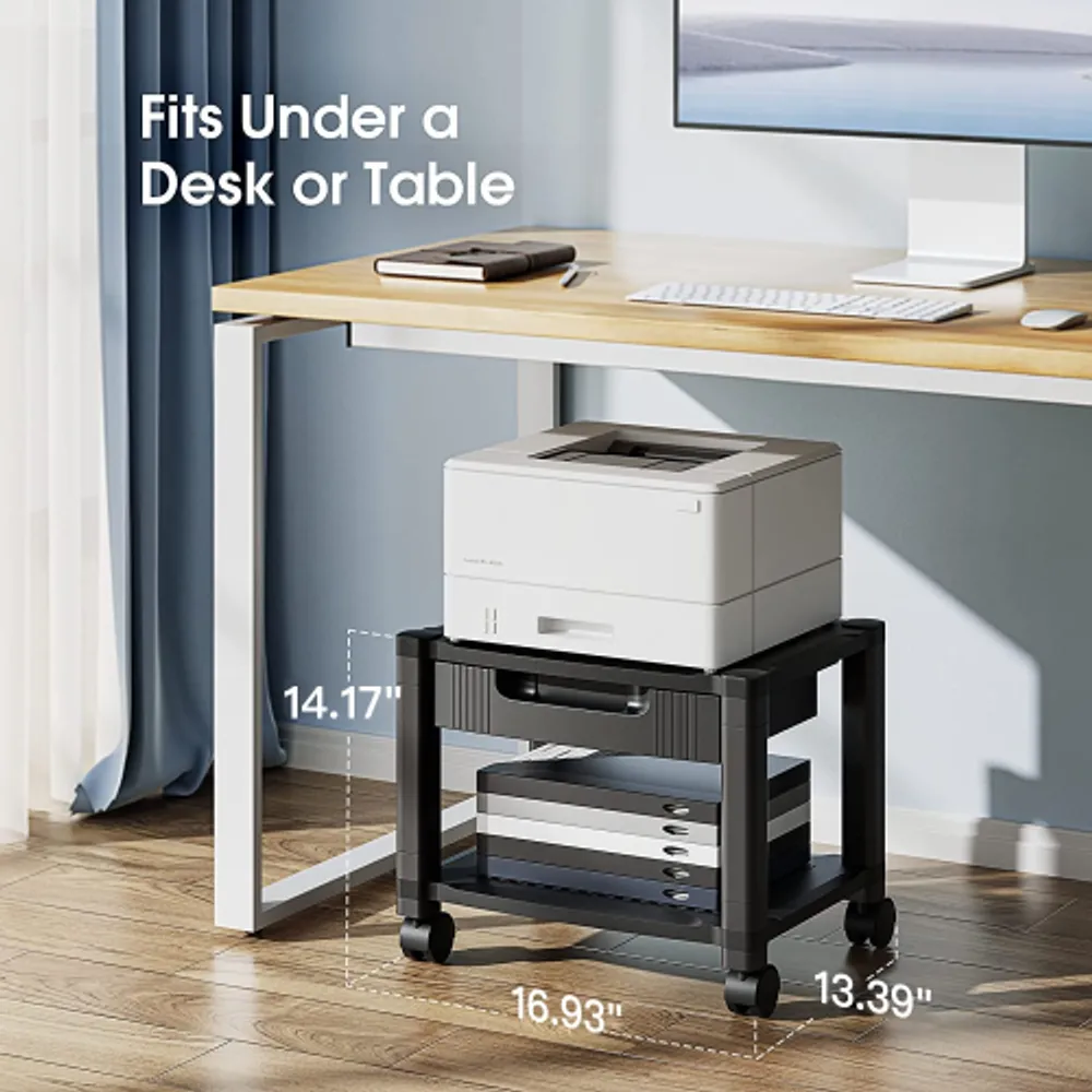 Printer shelf online under desk