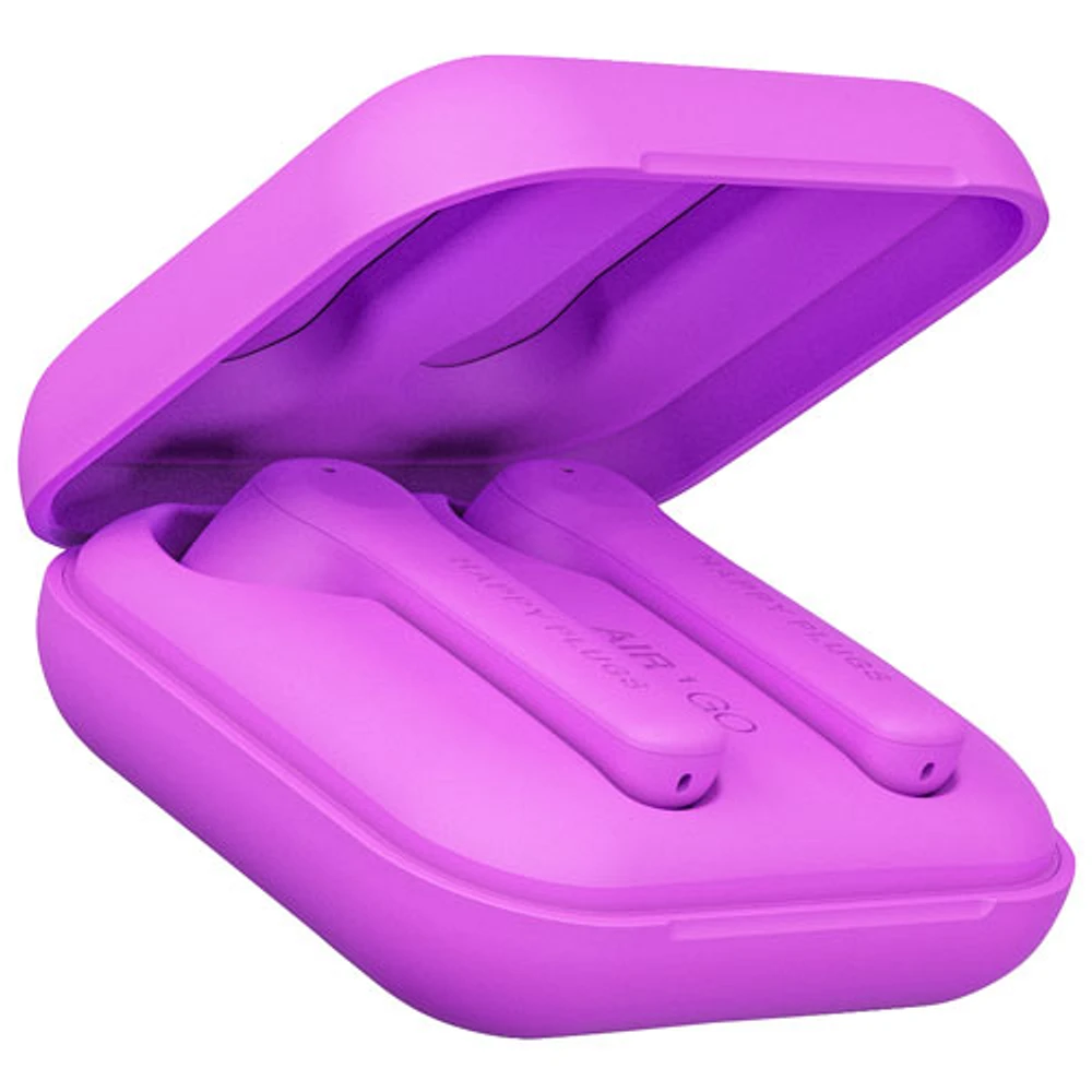 Happy Plugs Air1 Go In Ear True Wireless Earbuds Purple