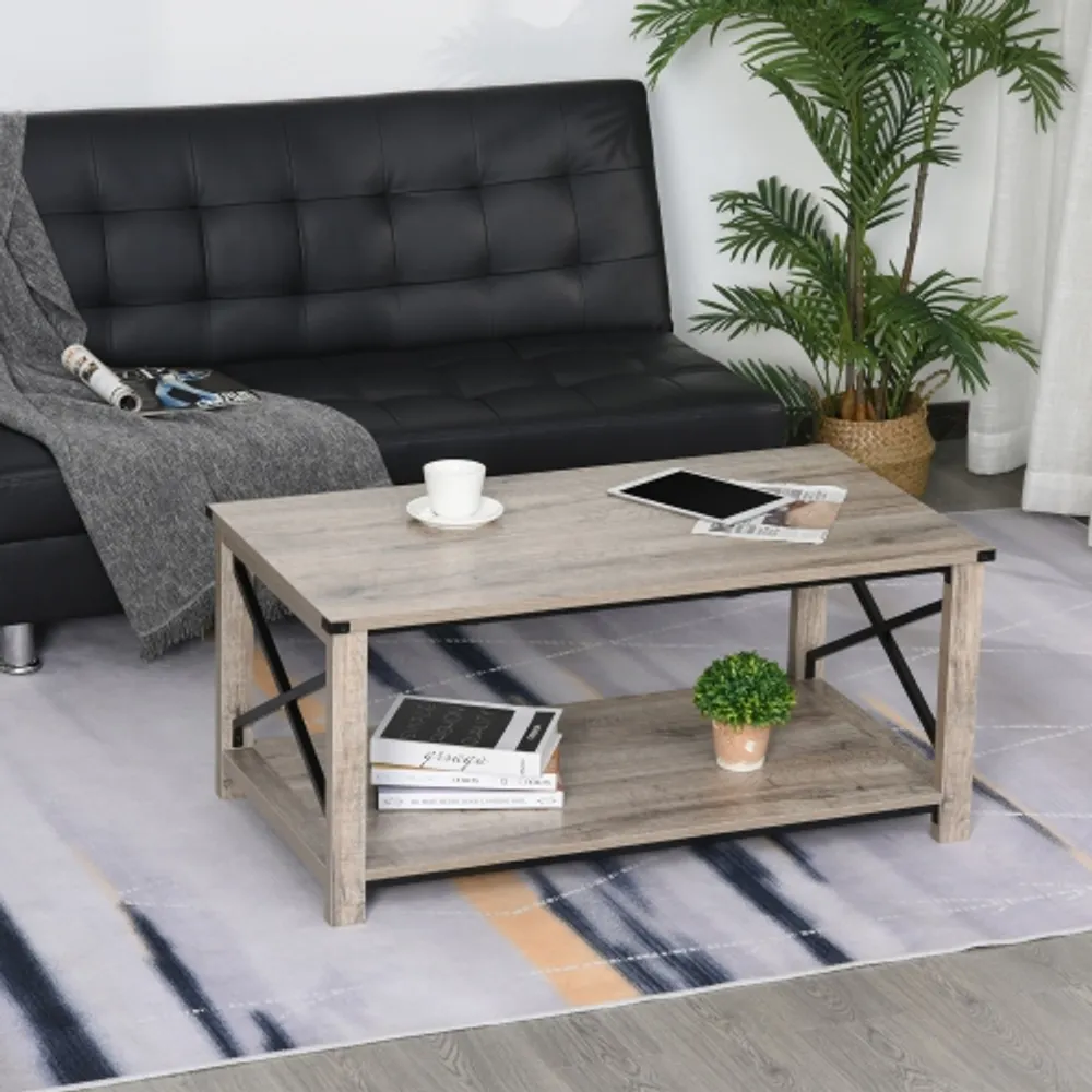 Industrial on sale center table