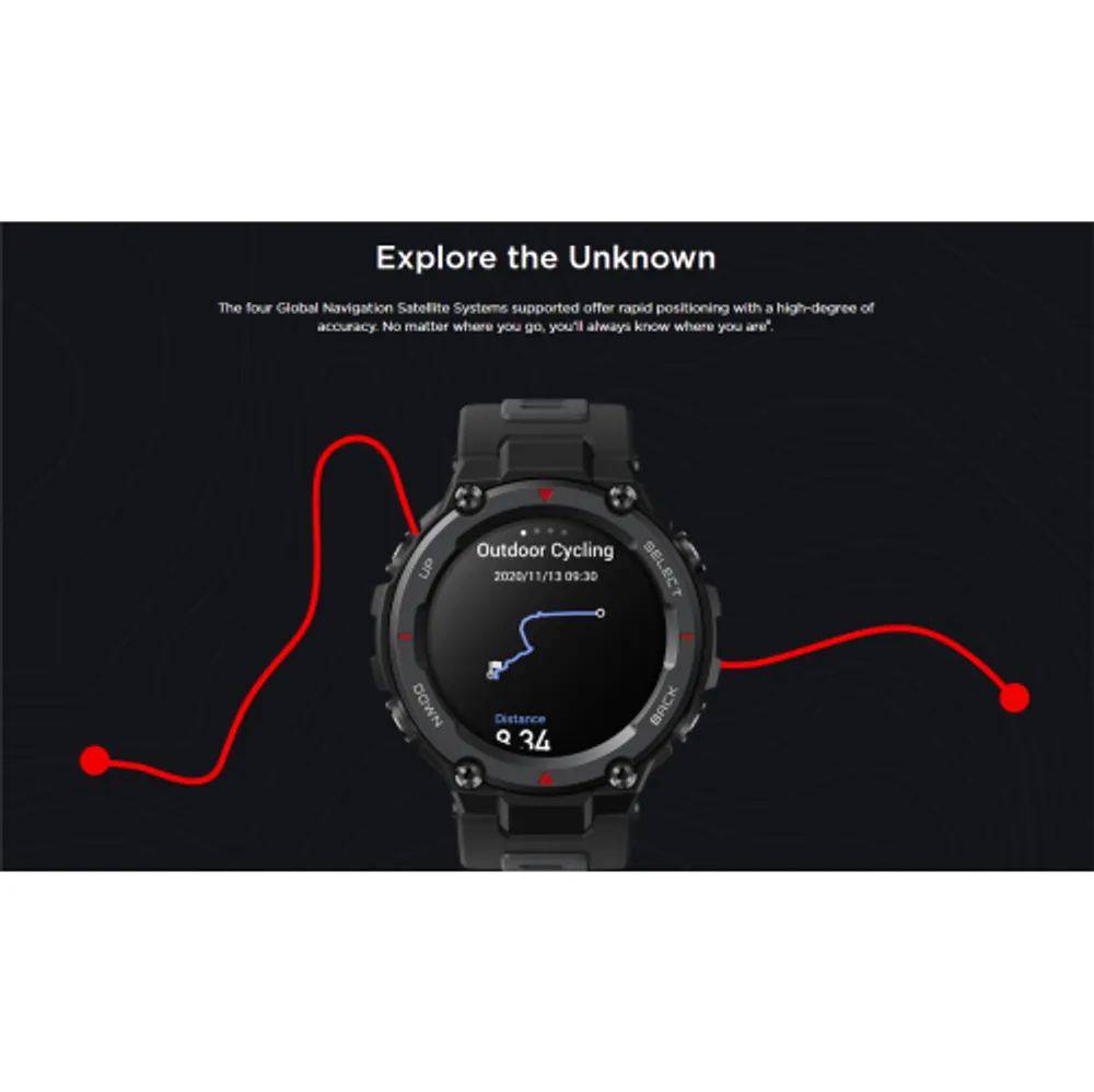 Amazfit T Rex Pro Smartwatch Fitness Watch with Built in GPS