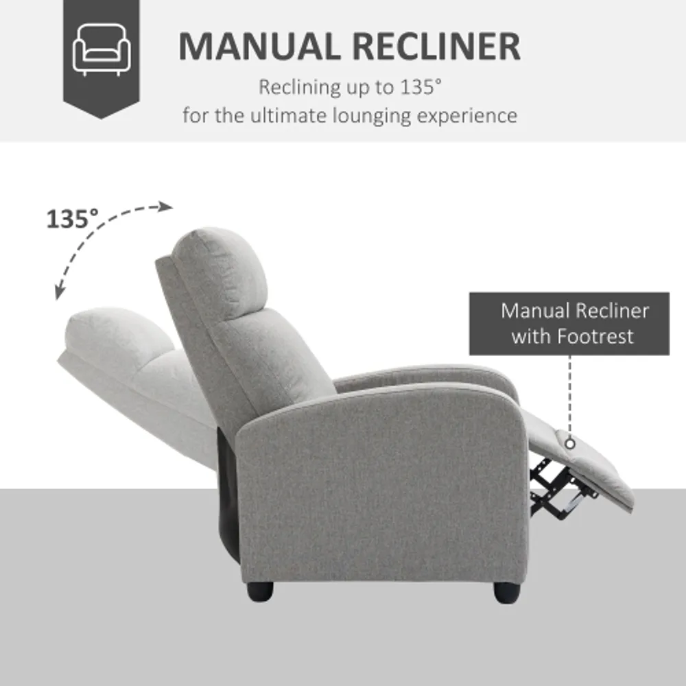 Jummico fabric store recliner chair